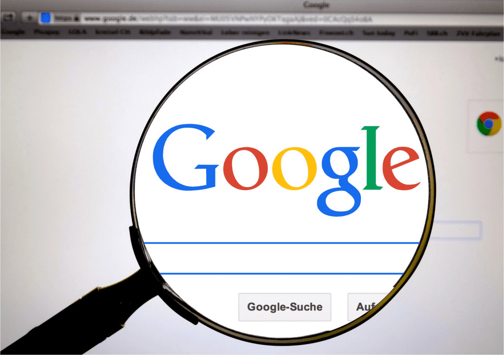 google loupe qui zoom sur Google