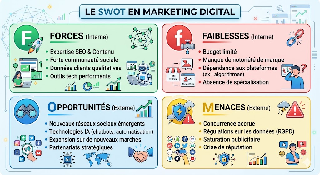 Le SWOT en marketing digital