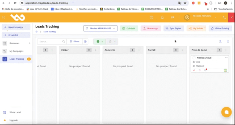 Capture 1 Emails automatiser avec Zapier et Magileads